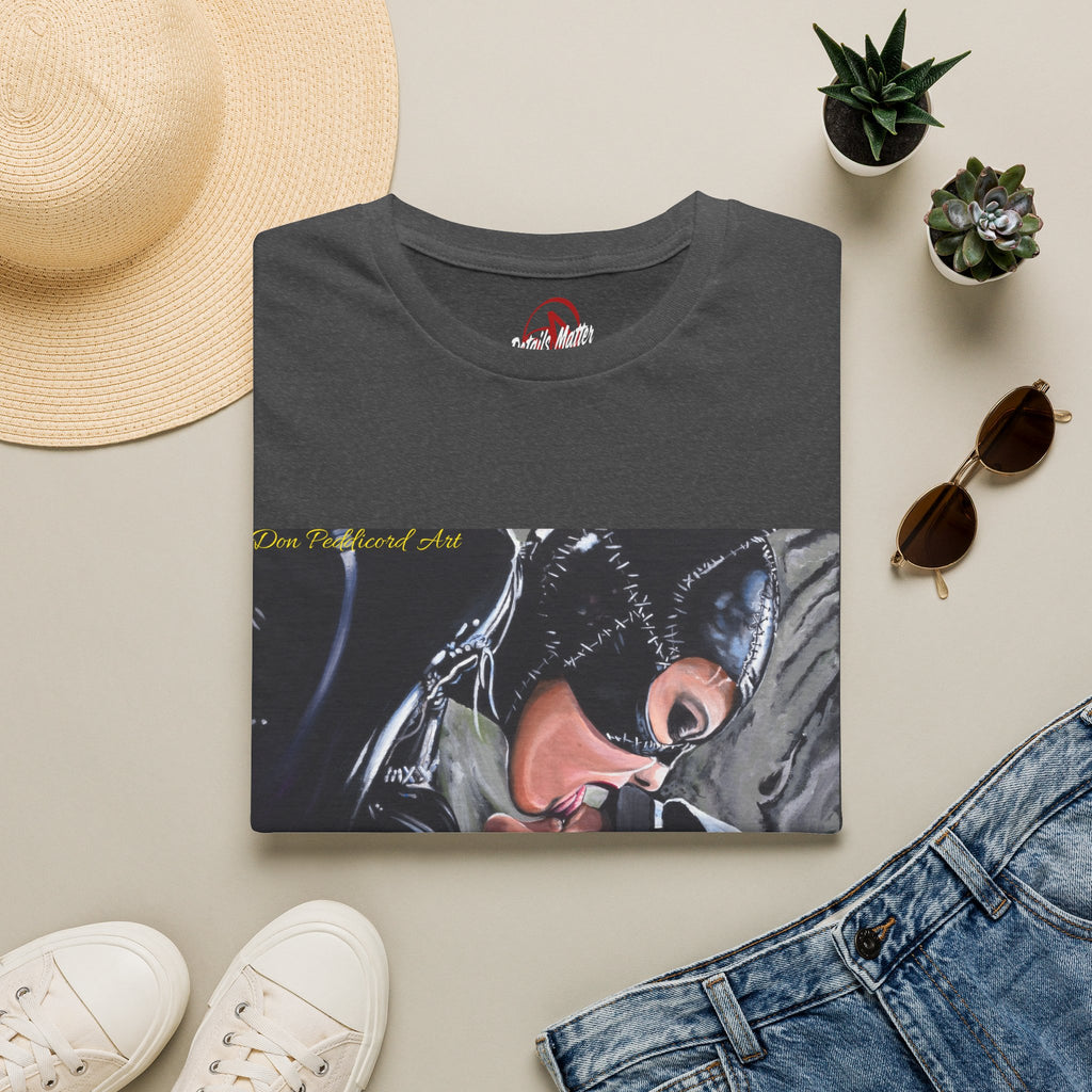 Catwoman Portrait T-Shirt — Noir Cinematic Retro Comic Tee