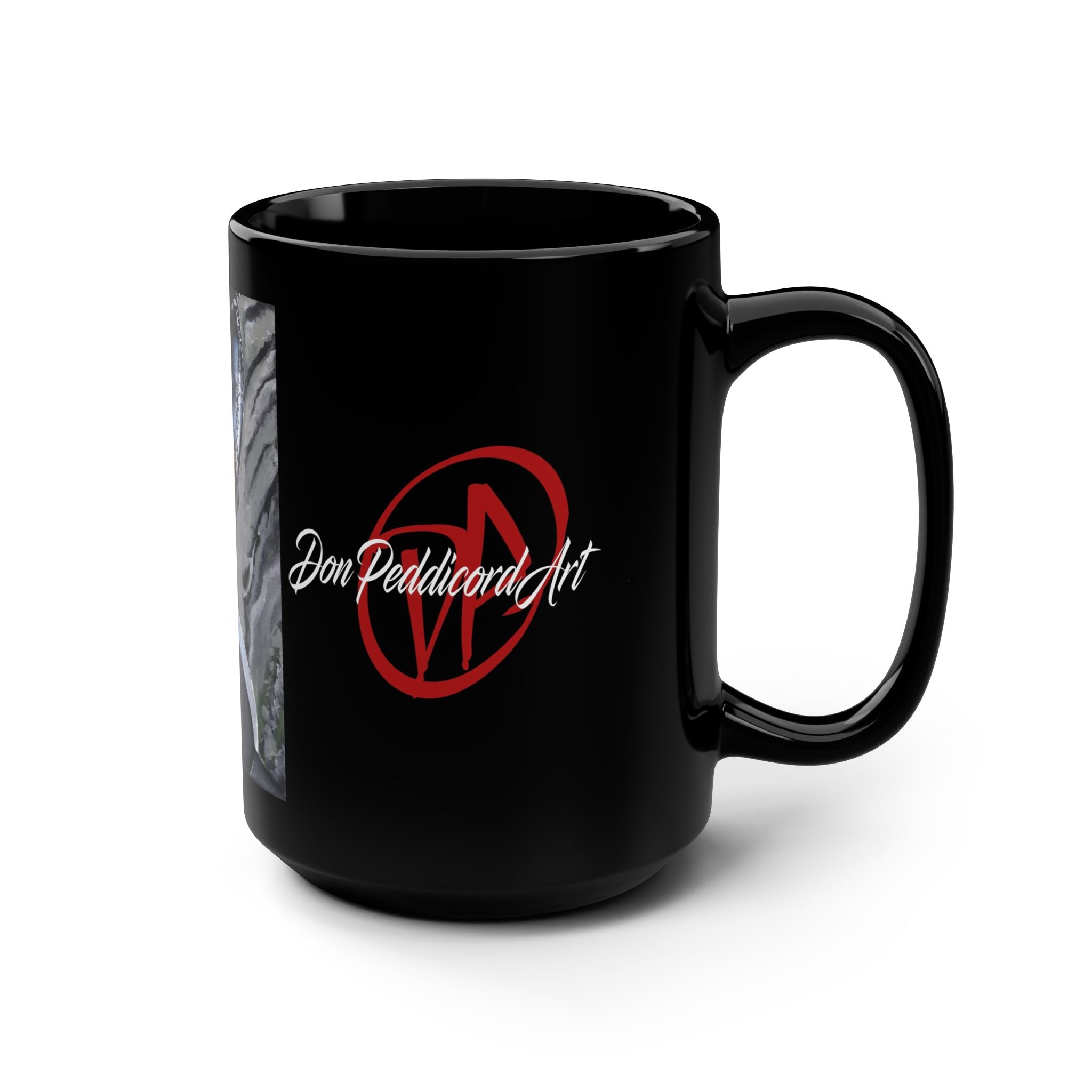 Deadly Kiss Coffee Mug — 15oz Black Art Mug (Don Peddicord Art)