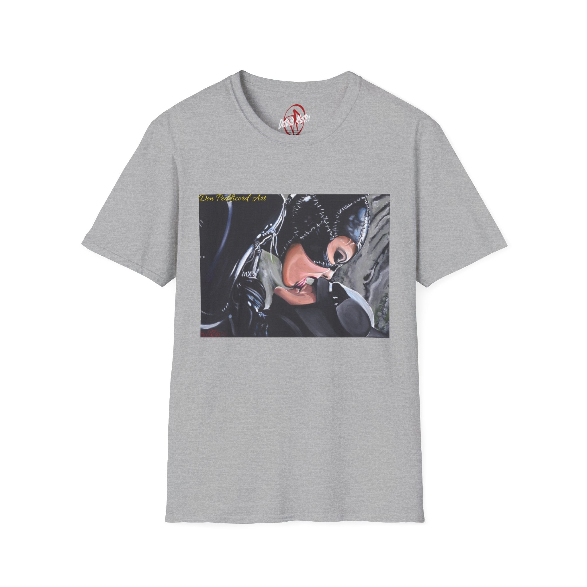 Catwoman Portrait T-Shirt — Noir Cinematic Retro Comic Tee